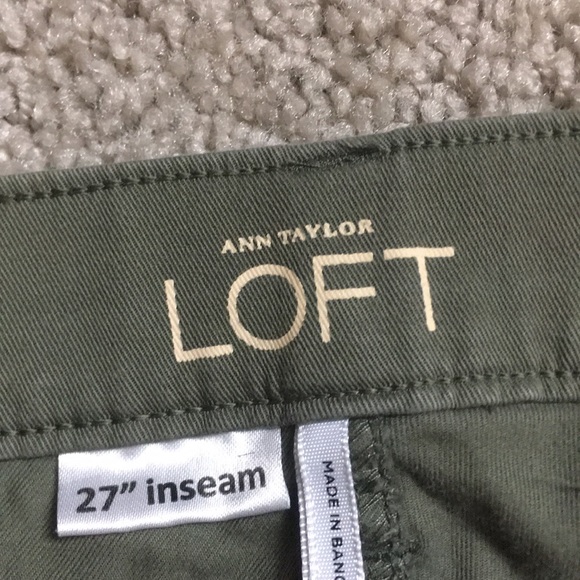 Loft Olive Straight Leg Petite Pants - Picture 3 of 4